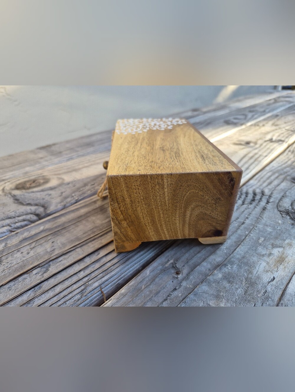 Treasures of India Handcrafted Wooden Box - Picture 10 of 11